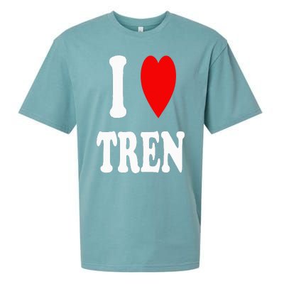 Funny Workout Quote I Love Tren I Heart Tren Bodybuilder Sueded Cloud Jersey T-Shirt