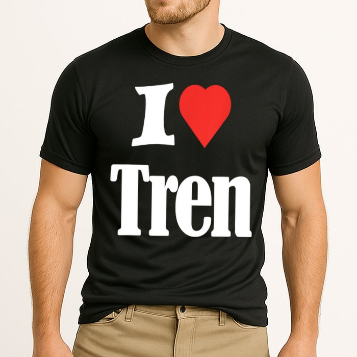Funny Workout Quote, I Love Tren Design,Cool Bodybuilder Cooling Performance Crew T-Shirt