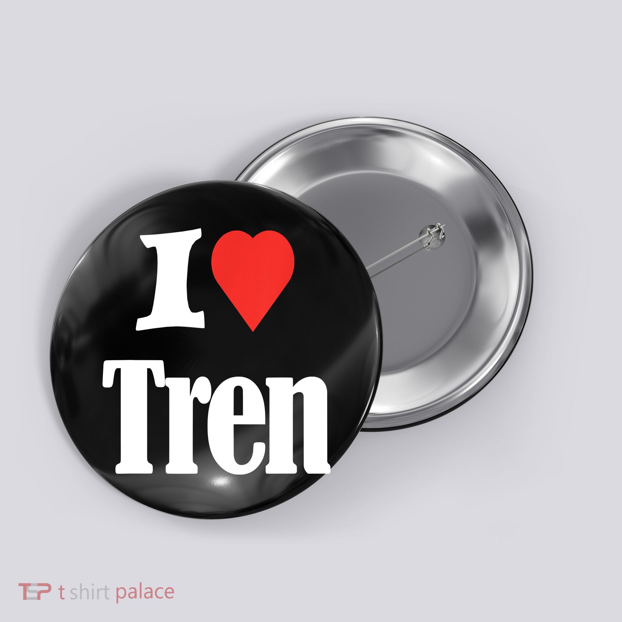 Funny Workout Quote, I Love Tren Design,Cool Bodybuilder Button