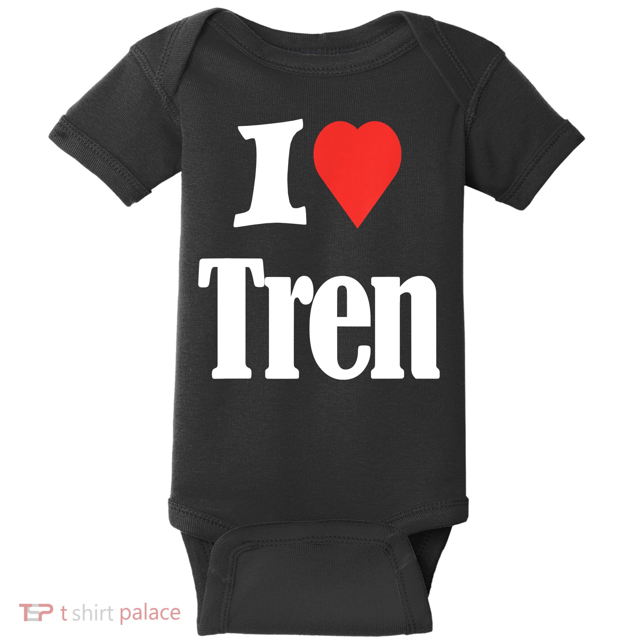 Funny Workout Quote, I Love Tren Design,Cool Bodybuilder Baby Bodysuit