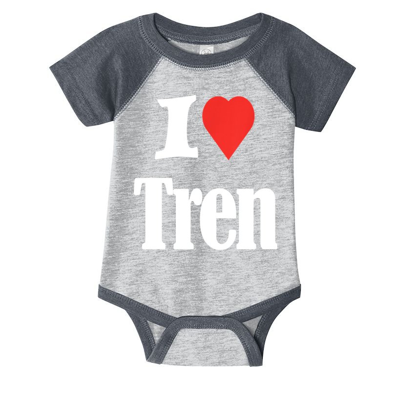 Funny Workout Quote, I Love Tren Design,Cool Bodybuilder Infant Baby Jersey Bodysuit