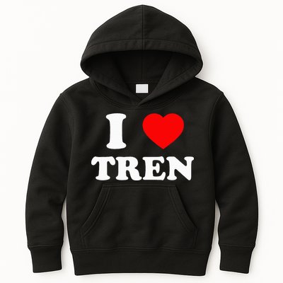 Funny Workout Quote I Love Tren Bodybuilder Kids Hoodie