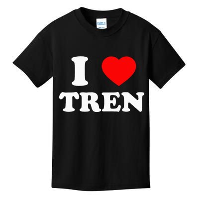 Funny Workout Quote I Love Tren Bodybuilder Kids T-Shirt