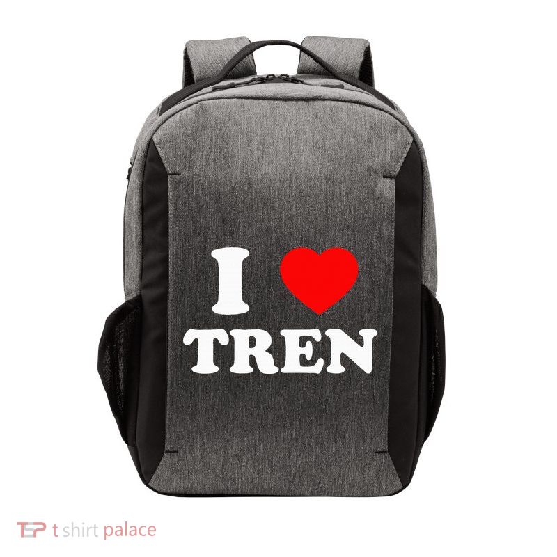 Funny Workout Quote I Love Tren Bodybuilder Vector Backpack
