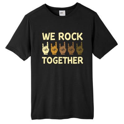 Funny We Rock Together Hands Rock Lovers Tall Fusion ChromaSoft Performance T-Shirt