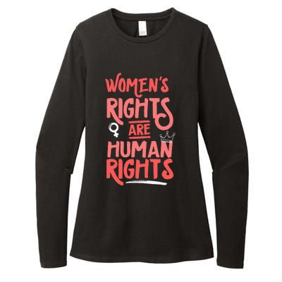 Feminist Women Rights Are Human Rights Womens CVC Long Sleeve Shirt