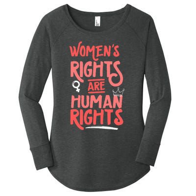 Feminist Women Rights Are Human Rights Women's Perfect Tri Tunic Long Sleeve Shirt