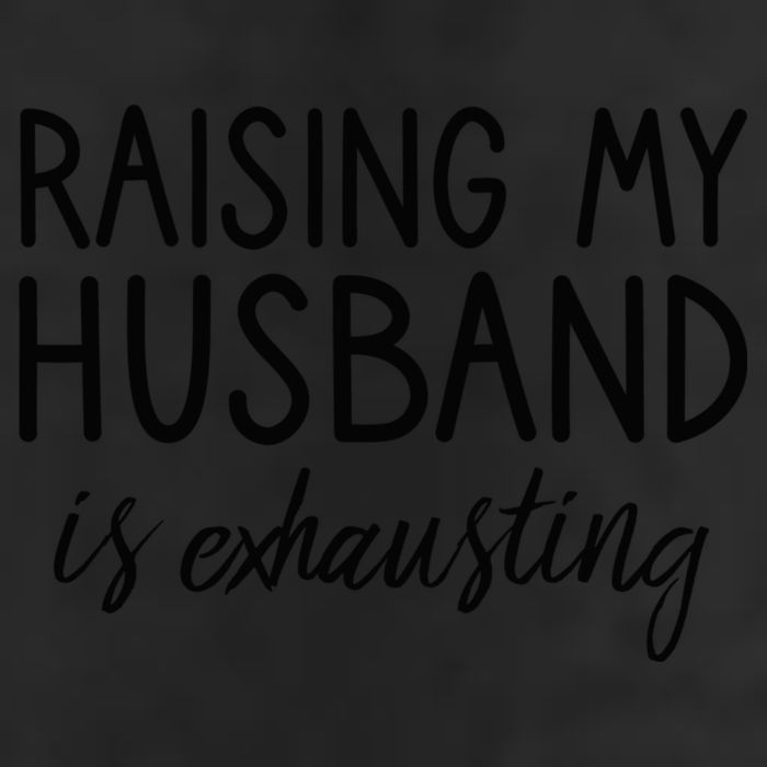 Funny Wife Raising My Husband Is Exhausting Sarcastic Wife Beanie
