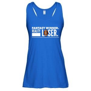 Fantasy Winner Reality Loser Fantasy Football Champion Gift Ladies Essential Flowy Tank