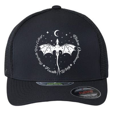 Fourth Wing Romantasy Dragons Yarros Basgiath Fantasy Book Flexfit Unipanel Trucker Cap