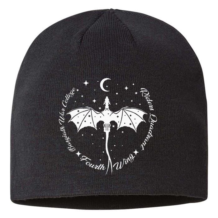 Fourth Wing Romantasy Dragons Yarros Basgiath Fantasy Book Sustainable Beanie