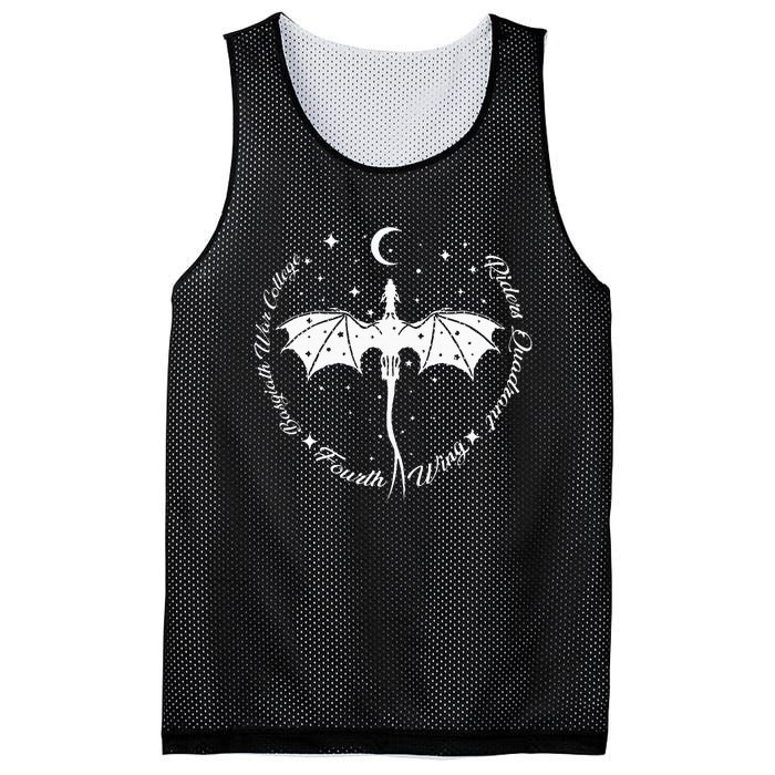 Fourth Wing Romantasy Dragons Yarros Basgiath Fantasy Book Mesh Reversible Basketball Jersey Tank