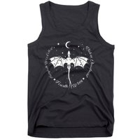 Fourth Wing Romantasy Dragons Yarros Basgiath Fantasy Book Tank Top