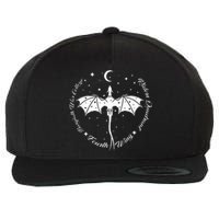 Fourth Wing Romantasy Dragons Yarros Basgiath Fantasy Book Wool Snapback Cap