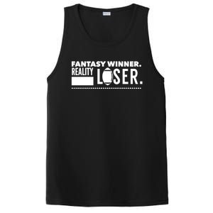 Fantasy Winner Reality Loser Fantasy Football Champion Gift PosiCharge Competitor Tank