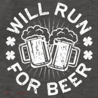 Funny Will Run For Beer Saint Patricks Day Gift Vector Backpack