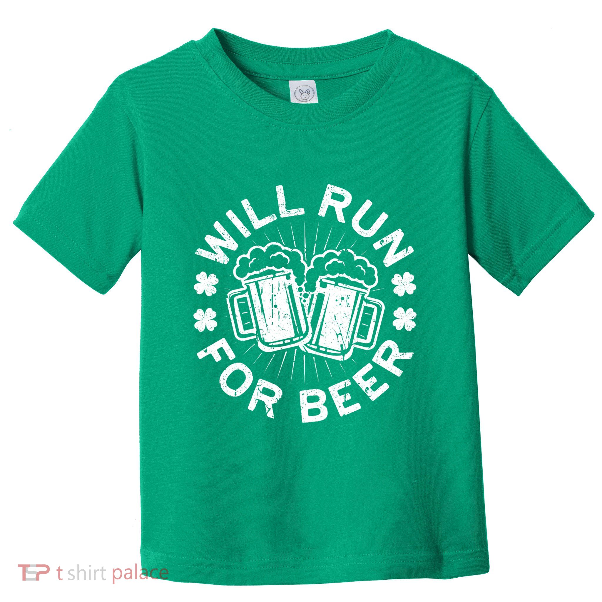 Funny Will Run For Beer Saint Patricks Day Gift Toddler T-Shirt