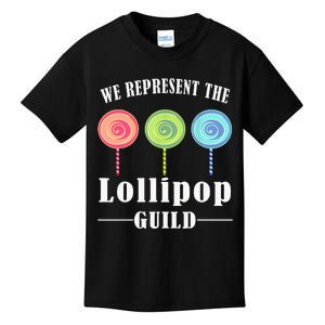 funny We Represent The Lollipop Guild Kids T-Shirt