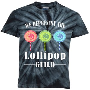 funny We Represent The Lollipop Guild Kids Tie-Dye T-Shirt