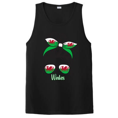 Funny Wales Roots Wales Flag PosiCharge Competitor Tank