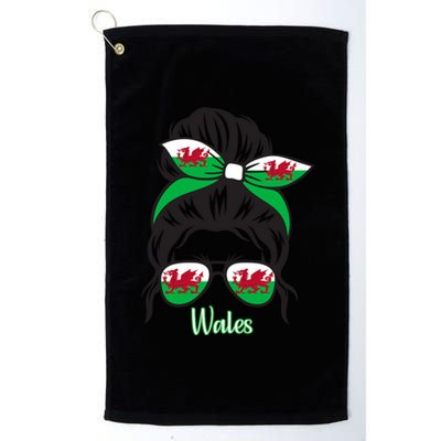 Funny Wales Roots Wales Flag Platinum Collection Golf Towel