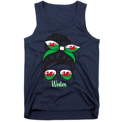 Funny Wales Roots Wales Flag Tank Top