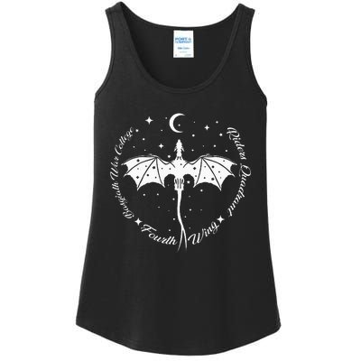 Fourth Wing Romantasy Dragons Yarros Basgiath Fantasy Book Ladies Essential Tank