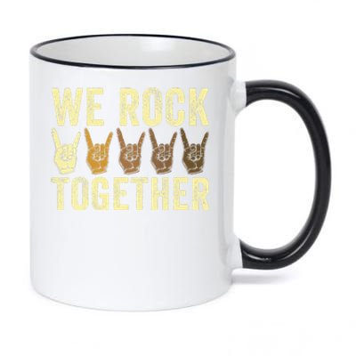 Funny We Rock Together 11oz Black Color Changing Mug