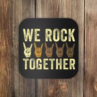 Funny We Rock Together Coaster