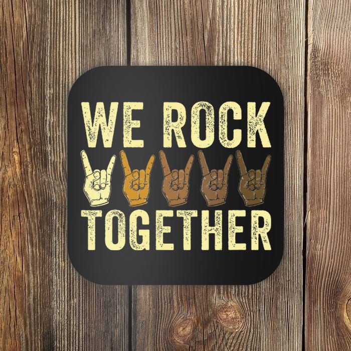 Funny We Rock Together Coaster