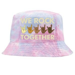 Funny We Rock Together Tie-Dyed Bucket Hat