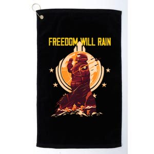 Freedom Will Rain Hell Of Diver Helldiving Lovers Platinum Collection Golf Towel