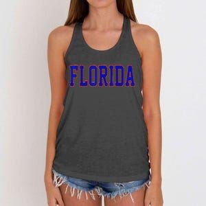 Florida Women Retro Orange Women's Knotted Racerback Tank