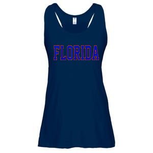 Florida Women Retro Orange Ladies Essential Flowy Tank