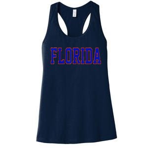 Florida Women Retro Orange Women's Racerback Tank