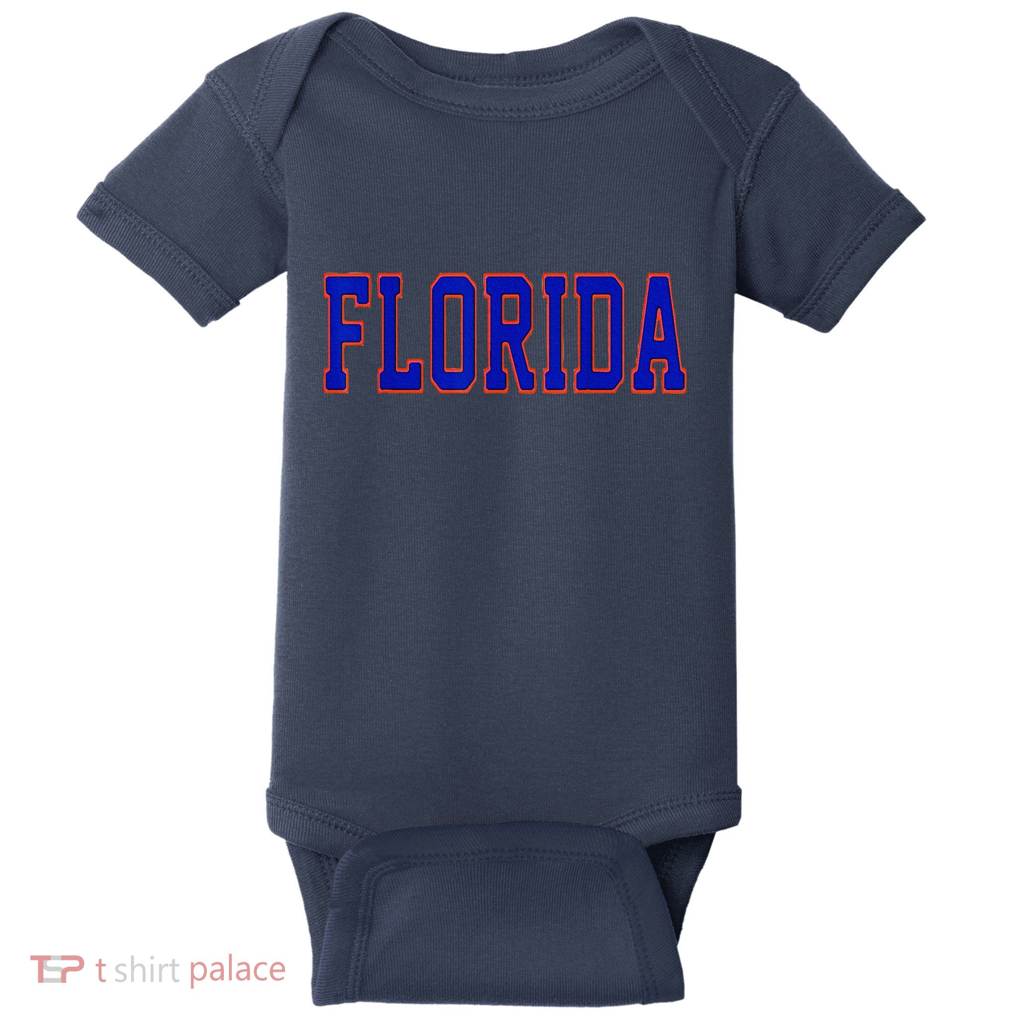 Florida Women Retro Orange Baby Bodysuit
