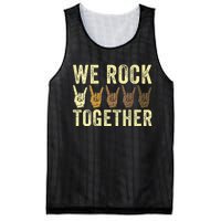 Funny We Rock Together Mesh Reversible Basketball Jersey Tank