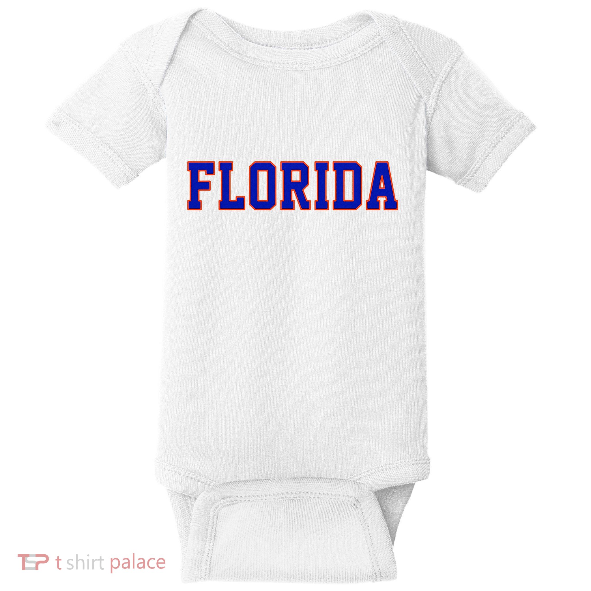 Florida Women Retro Orange Baby Bodysuit