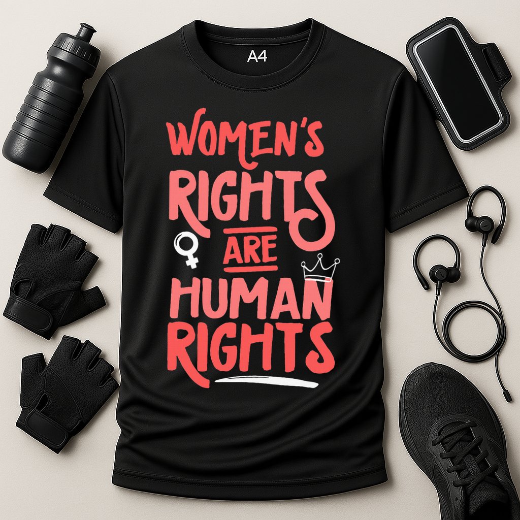 Feminist Women Rights Are Human Rights Cooling Performance Crew T-Shirt