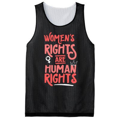 Feminist Women Rights Are Human Rights Mesh Reversible Basketball Jersey Tank