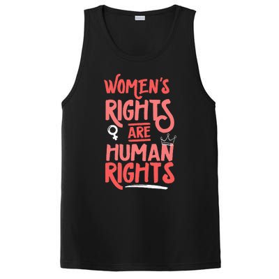 Feminist Women Rights Are Human Rights PosiCharge Competitor Tank