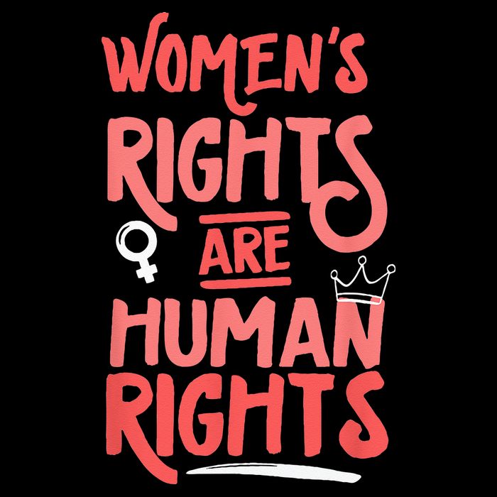 Feminist Womens Rights Are Human Rights Cooling Performance Long Sleeve Crew