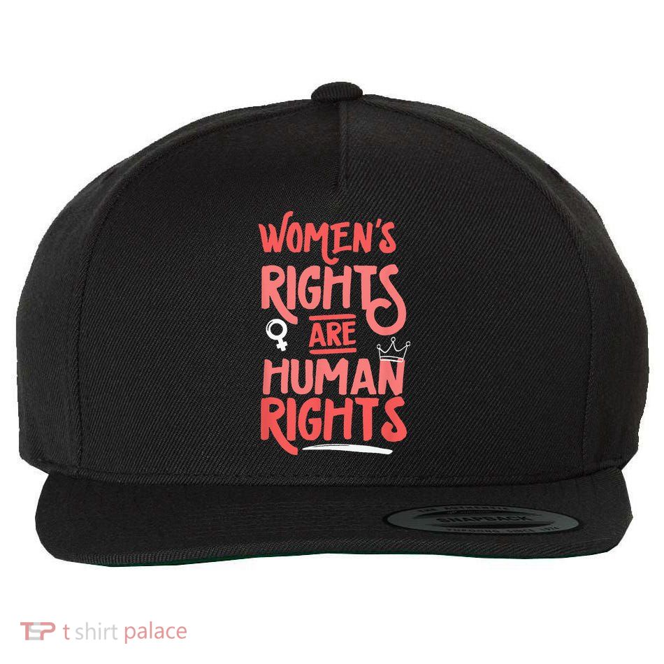 Feminist Womens Rights Are Human Rights Wool Snapback Cap
