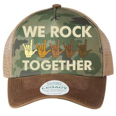 Funny We Rock Together Legacy Tie Dye Trucker Hat