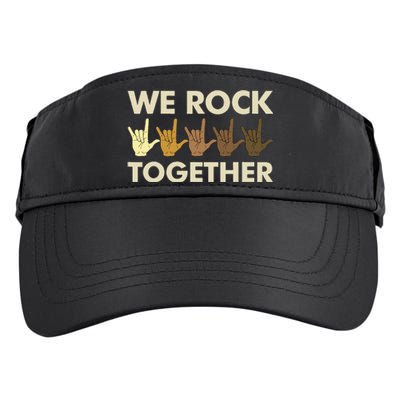 Funny We Rock Together Adult Drive Performance Visor