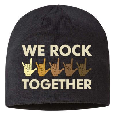 Funny We Rock Together Sustainable Beanie