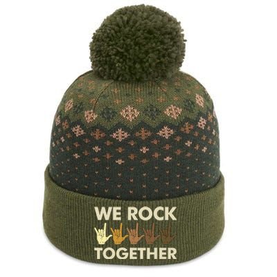 Funny We Rock Together The Baniff Cuffed Pom Beanie