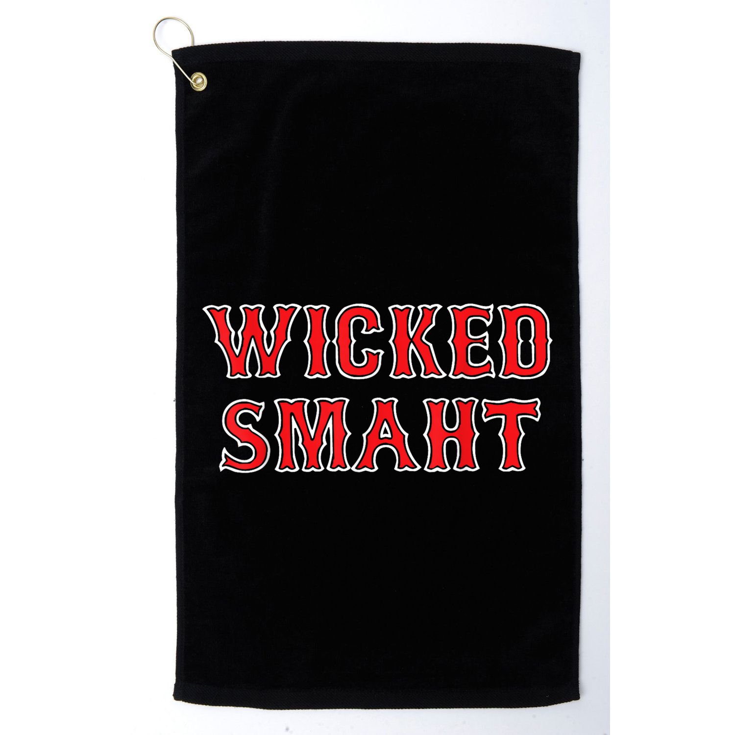 Funny Wicked Smaht Gift Funny Saying Sarcastic Novelty Boston Golf Towel
