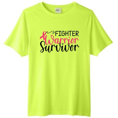 Fighter Warrior Survivor Breast Cancer Tall Fusion ChromaSoft Performance T-Shirt