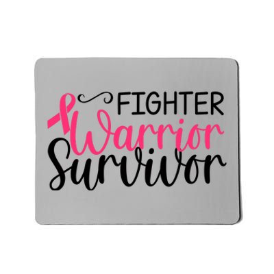 Fighter Warrior Survivor Breast Cancer Mousepad